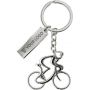 metal Keychain "cyclist" customizable with your logo