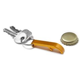 Keychain / bottle opener in aluminum customizable with your logo. 8517