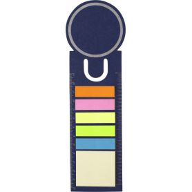 Set memo with stick the coloured and function ruler customized with your logo