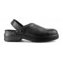 Slipper, Shoe Staff, with strap, PPE 2nd category SB E FO SRC - Black