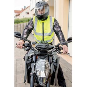 Gilet Motociclista ad alta visibilità EN ISO 20471:2013 + A1:2016, Oeko-Tex® Standard 100