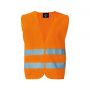 Vest orange high visibility Safety, EN ISO 20471:2013 + A1:By 2016, the Oeko-Tex® Standard 100